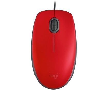 Mouse Usb Logitech Silent M110 Rojo