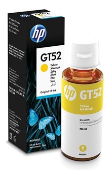 Tinta HP Gt52 Amarillo Original 70 Ml