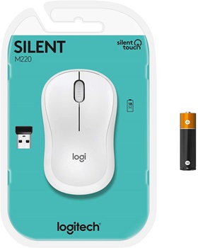 Mouse Inalambrico Logitech M220 Silent Blanco