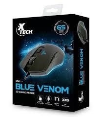 Mouse Gamer Xtech Xtm-710 Blue Venom Con 6 Botones