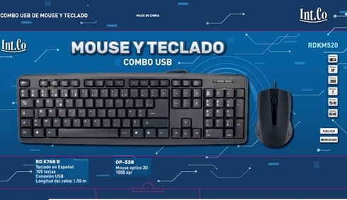 Teclado Y Mouse Int.Co Rdkm-520
