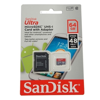 Memoria SanDisk Micro Sd 64gb Ultra Con Adaptador